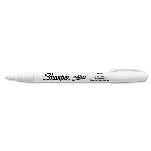Sharpie Permanent Paint Marker, Fine Bullet Tip, White 35543