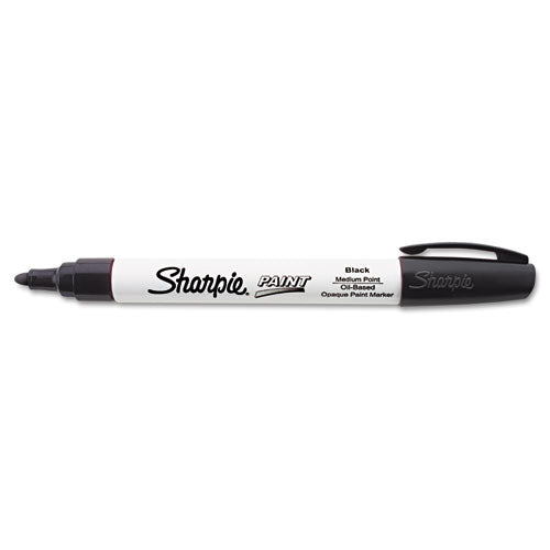 Sharpie Permanent Paint Marker, Medium Bullet Tip, Black 35549