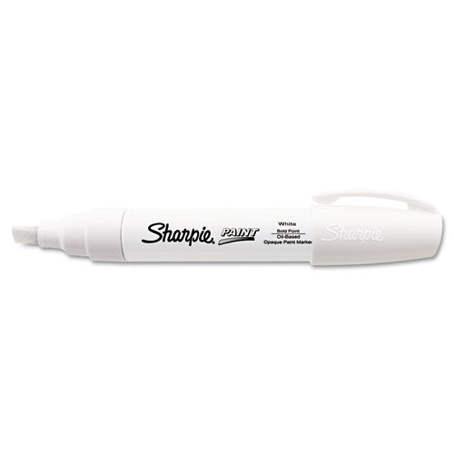Sharpie Permanent Paint Marker, Extra-Broad Chisel Tip, White 35568