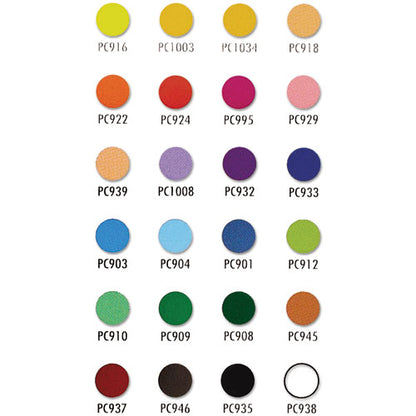 Prismacolor Premier Colored Pencil, 3 mm, 2B (#1), Assorted Lead-Barrel Colors, 24-Pack 3597THT