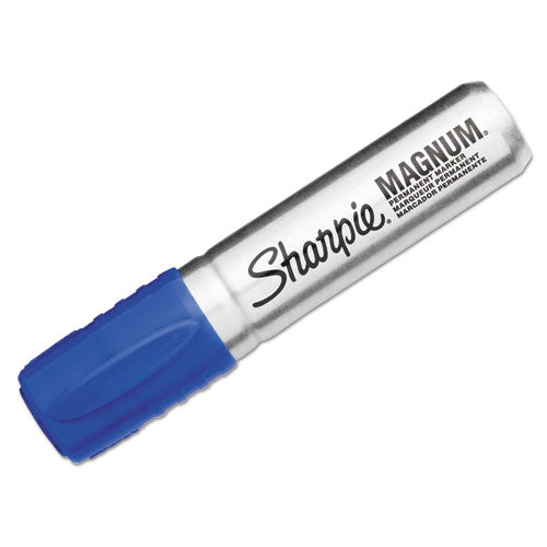 Sharpie Magnum Permanent Marker, Broad Chisel Tip, Blue 44003