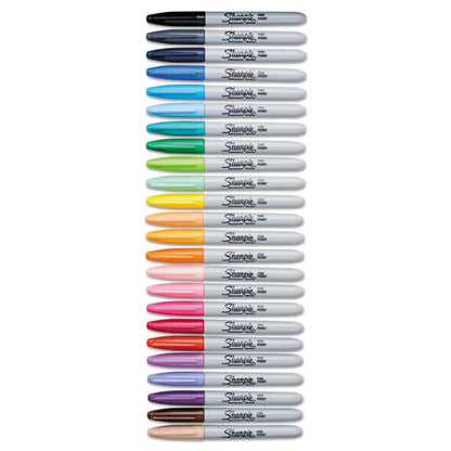 Sharpie Fine Tip Permanent Marker, Fine Bullet Tip, Assorted Colors, 24-Set 75846