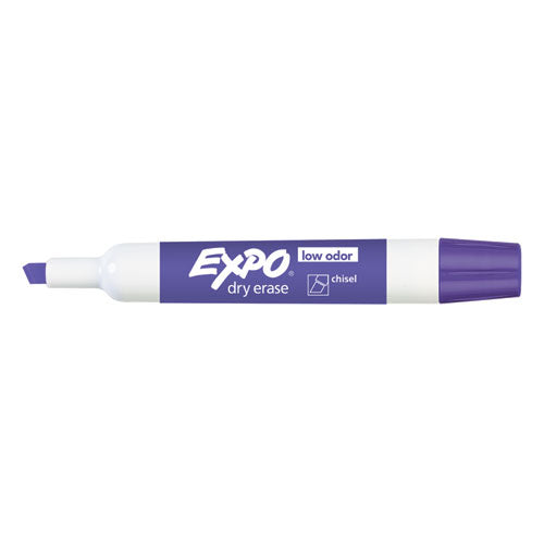 EXPO Low-Odor Dry-Erase Marker, Broad Chisel Tip, Purple 80008