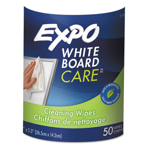 Expo Dry-Erase Board-Cleaning Wet Wipes, 6 x 9, 50-Container 81850