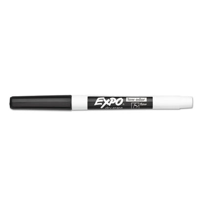 EXPO Low-Odor Dry-Erase Marker, Fine Bullet Tip, Black, Dozen 86001