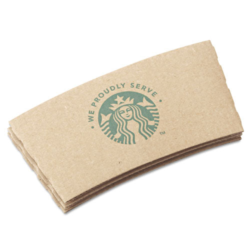 Starbucks Cup Sleeves, Fits 12, 16, 20 oz Hot Cups, Kraft, 1,380-Carton 12420977