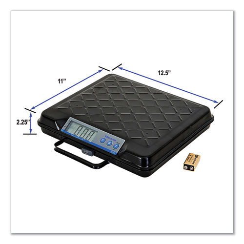 Brecknell Portable Electronic Utility Bench Scale, 100lb Capacity, 12.5 x 10.95 x 2.2  Platform GP100