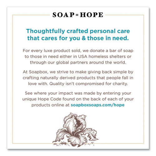 Soapbox Hand Soap, Sea Minerals and Blue Iris, 12 oz, 12-Carton 00678