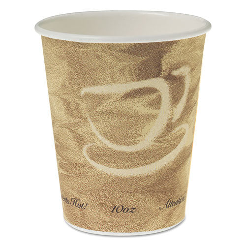 Dart Single Sided Poly Paper Hot Cups, 10 oz, Mistique Design, 50-Bag, 20 Bags-Carton 370MS-0029