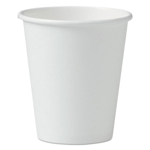 Dart Single-Sided Poly Paper Hot Cups, 6 oz, White, 50-Pack, 20 Packs-Carton 376W-2050
