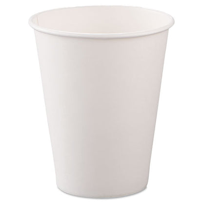 Dart Single-Sided Poly Paper Hot Cups, 8 oz, White, 50-Bag, 20 Bags-Carton 378W-2050