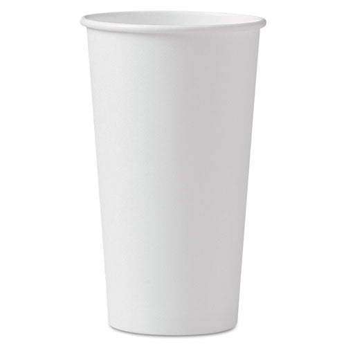 Dart Polycoated Hot Paper Cups, 20 oz, White, 600-Carton 420W-2050