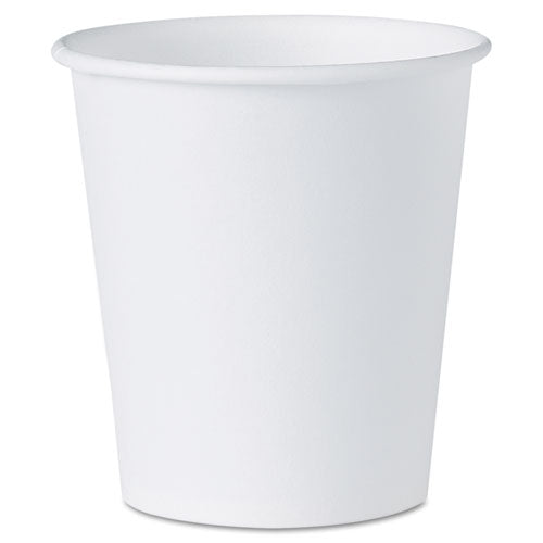 Dart White Paper Water Cups, 3 oz, 100-Bag, 50 Bags-Carton 44-2050