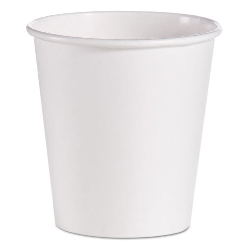 Dart Single-Sided Poly Paper Hot Cups, 10 oz, White, 1,000-Carton 510W
