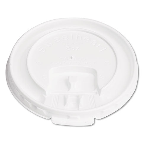 Dart Lift Back and Lock Tab Cup Lids for Foam Cups, Fits 8 oz Cups, White, 2,000-Carton DLX8R-00007