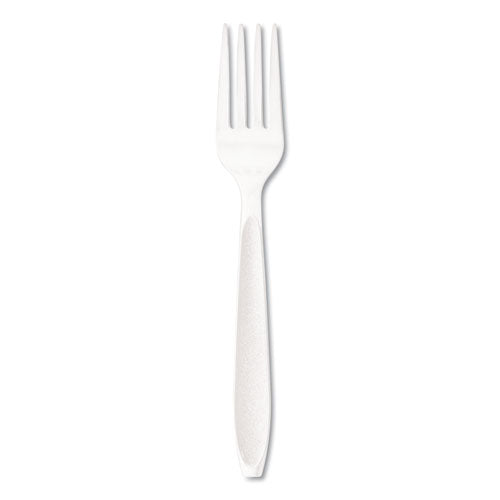 Dart Impress Heavyweight Full-Length Polystyrene Cutlery, Fork, White, 1000-Carton HSWF-0007