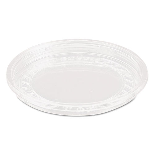 Dart Bare Eco-Forward RPET Deli Container Lids, Recessed Lid, Fits 8 oz, Clear, 50-Pack, 10 Packs-Carton LG8R-0090