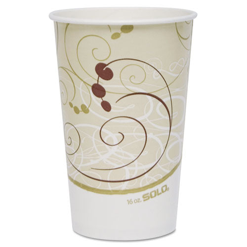 Dart Symphony Paper Cold Cups, 16 oz,  White-Beige, 50-Sleeve, 20 Sleeves-Carton RP16P-J8000