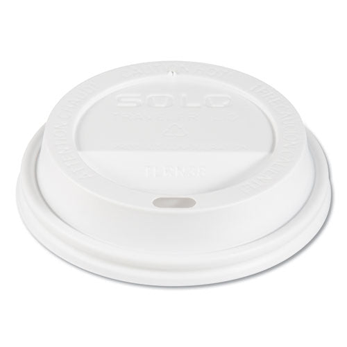 Dart Traveler Cappuccino Style Dome Lid, Fits 10 oz Cups, White, 100-Pack, 10 Packs-Carton TL31R2-0007