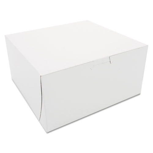 SCT Non-Window Bakery Boxes, 8 x 8 x 4, White, 250-Carton SCH 0941