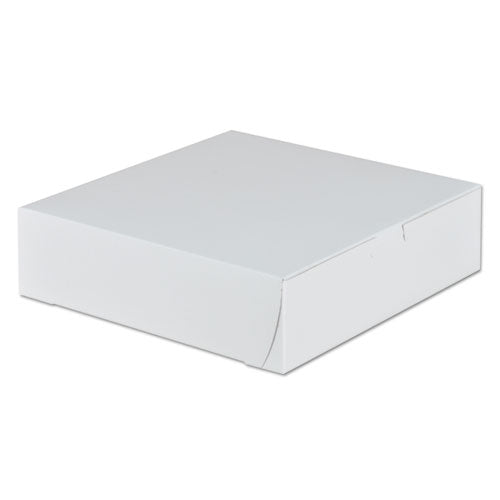 SCT Tuck-Top Bakery Boxes, 9 x 9 x 2.5, White, 250-Carton 953