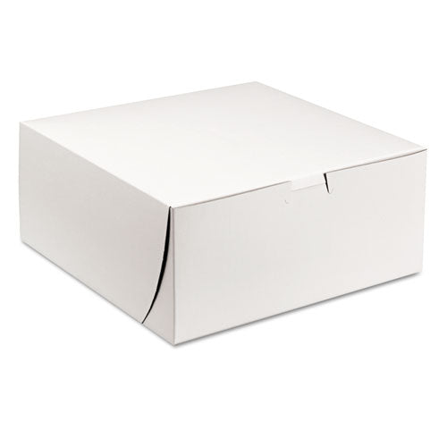 SCT Tuck-Top Bakery Boxes, 9 x 9 x 4, White, 200-Carton SCH 0961