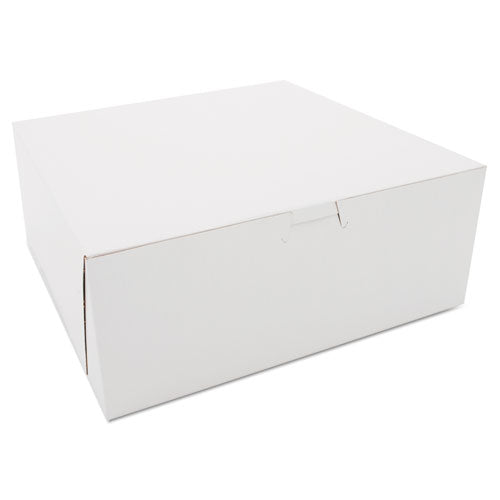 SCT Bakery Boxes, 10 x 10 x 4, White, 100-Carton SCH 0973