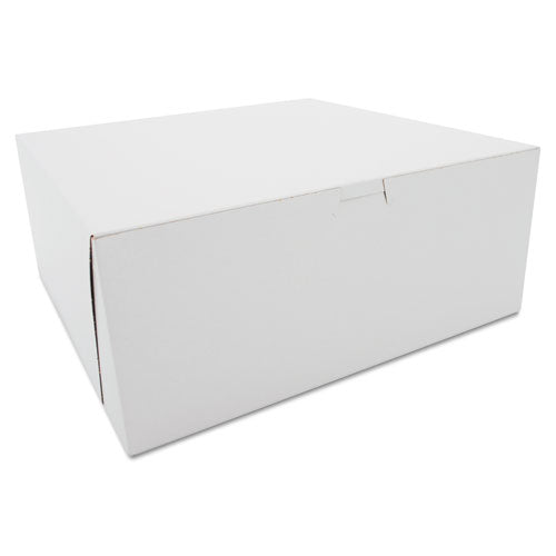 SCT Tuck-Top Bakery Boxes, 12 x 12 x 5, White, 100-Carton SCH 0987