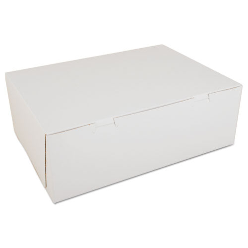 SCT Non-Window Bakery Boxes, 14.5 x 10.5 x 5, White, 100-Carton SCH 1005