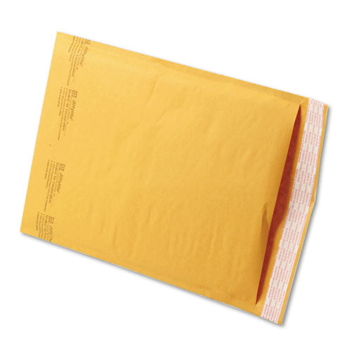 Sealed Air Jiffylite Self-Seal Bubble Mailer, #4, Barrier Bubble Lining, Self-Adhesive Closure, 9.5 x 14.5, Golden Kraft, 100-Carton 39095