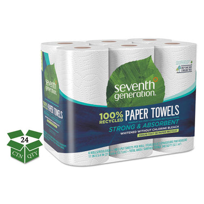 Seventh Generation 100% Recycled Paper Towels 2 Ply 140 Sheets (24 Rolls) SEV13731