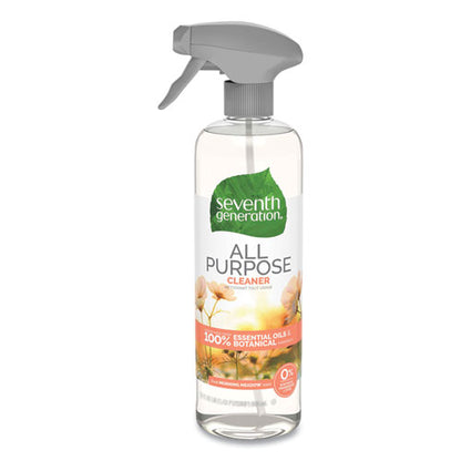 Seventh Generation Natural All-Purpose Cleaner, Morning Meadow, 23 oz Trigger Spray Bottle, 8-Carton 44714CT