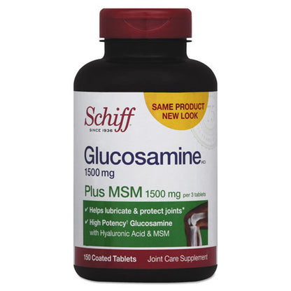 Schiff Glucosamine Plus MSM Tablet, 150 Count 20525-11019