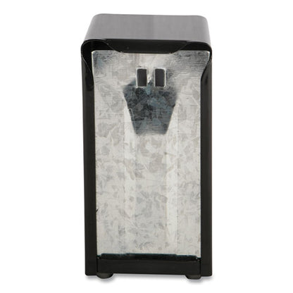 San Jamar Tabletop Napkin Dispenser, Tall Fold, 3 3-4 x 4 x 7 1-2, Capacity: 150, Black H900BK