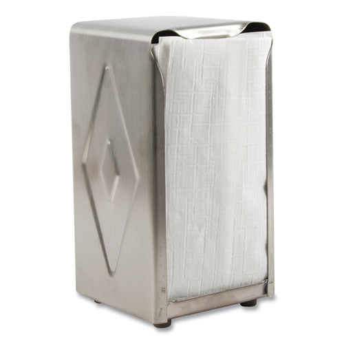 San Jamar Tabletop Napkin Dispenser, Tall Fold, 3 3-4 x 4 x 7 1-2, Capacity: 150, Chrome H900X