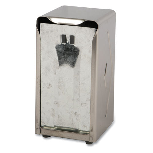 San Jamar Tabletop Napkin Dispenser, Tall Fold, 3 3-4 x 4 x 7 1-2, Capacity: 150, Chrome H900X