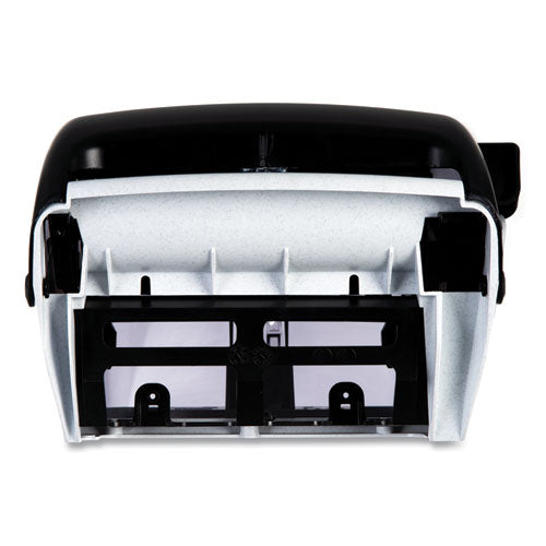 San Jamar Lever Roll Towel Dispenser, Classic, 12.94 x 9.25 x 16.5, Transparent Black Pearl T1100TBK