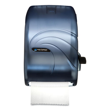 San Jamar Lever Roll Towel Dispenser, Oceans, 12.94 x 9.25 x 16.5, Arctic Blue T1190TBL