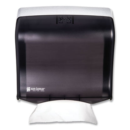 San Jamar Ultrafold Fusion C-Fold and Multifold Towel Dispenser, 11.5 x 5.5 x 11.5, Black T1755TBK