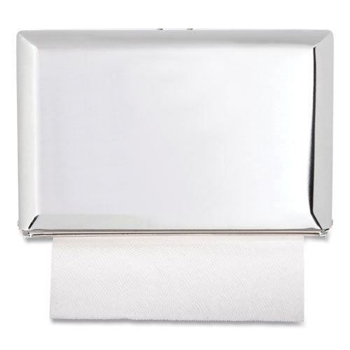 San Jamar Singlefold Paper Towel Dispenser, 10.75 x 6 x 7.5, Chrome T1800XC