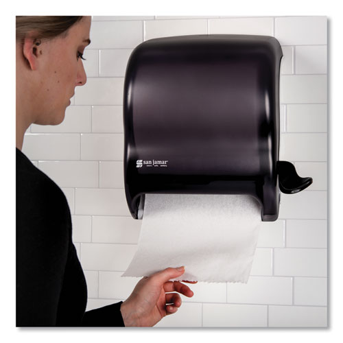 San Jamar Element Lever Roll Towel Dispenser, Classic, 12.5 x 8.5 x 12.75, Black Pearl T950TBK