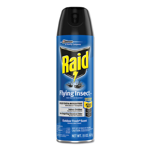 Raid Flying Insect Killer, 15 oz Aerosol, 12-Carton 300816