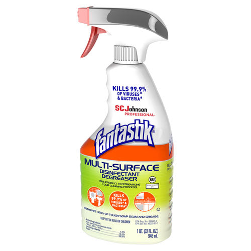 Fantastik Herbal Multi-Surface Disinfectant Degreaser 32 oz Spray Bottle (8 Pack) 311836