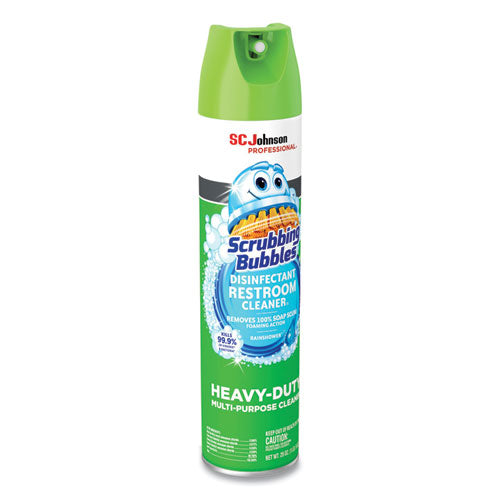 Scrubbing Bubbles Disinfectant Restroom Cleaner II, Rain Shower Scent, 25 oz Aerosol Spray 313358EA