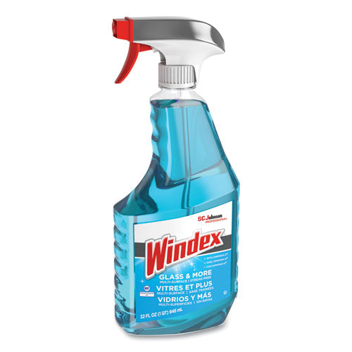 Windex Ammonia-D Glass Cleaner, Fresh, 32 oz Spray Bottle, 8-Carton 322338