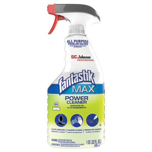 Fantastik MAX Power Cleaner, Pleasant Scent, 32 oz Spray Bottle, 8-Carton 323563