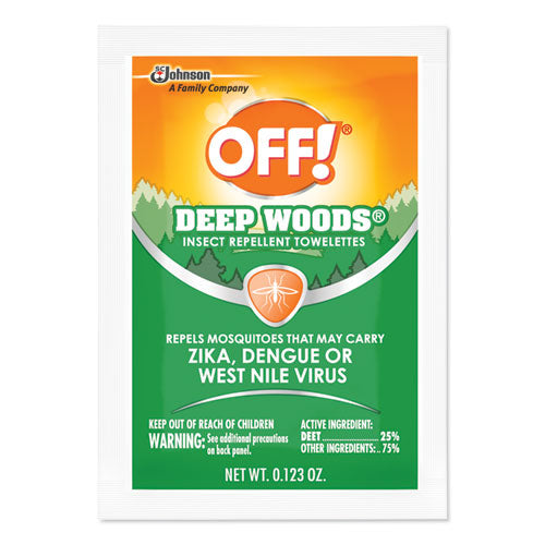 OFF! Deep Woods Towelettes, 12-Box, 12 Boxes-Carton 611072