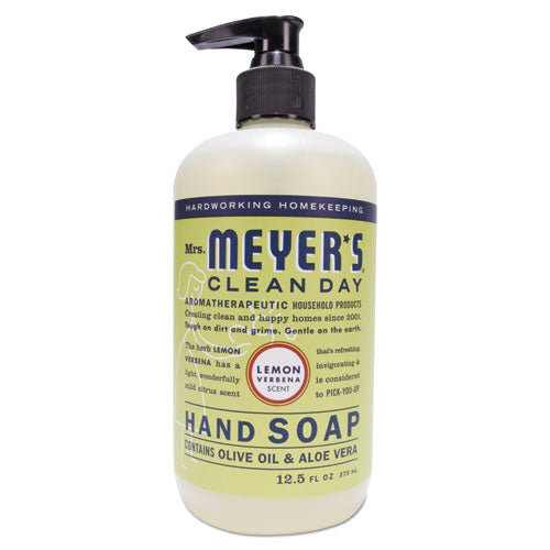 Mrs. Meyer's Clean Day Liquid Hand Soap, Lemon, 12.5 oz, 6-Carton 651321