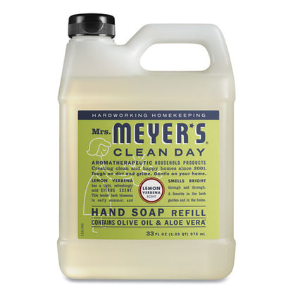 Mrs. Meyer's Clean Day Liquid Hand Soap, Lemon, 33 oz, 6-Carton 651327