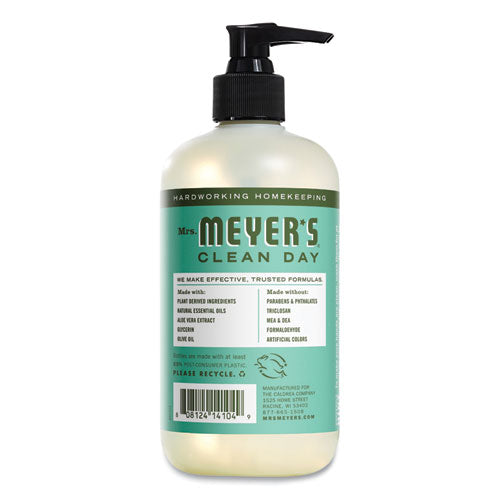 Mrs. Meyer's Clean Day Liquid Hand Soap, Basil, 12.5 oz, 6-Carton 651344